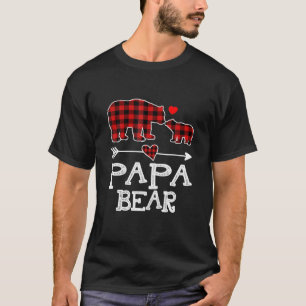 Camiseta Papa Oso Búfalo Rojo Jugar A Papa Bear Pajama