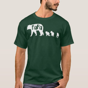 Camiseta Papa Oso con 3 tazas regalo de papá padre padre pa