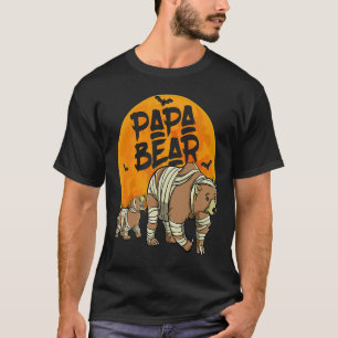 Camiseta Papa Oso Halloween Costume Cute Mummy Bear Papá