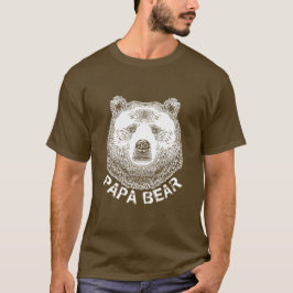 Camiseta Papa Oso, Ilustracion de mano dibujada