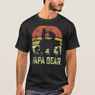 Camiseta Papa Oso Matando a la Familia Cub 4 niños Día del