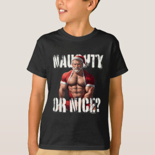Camiseta Papá oso musculoso de Navidad gay Santa agradable