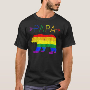 Camiseta Papa Oso Orgulloso Papá Noel Bandera Arcoiris Orgu