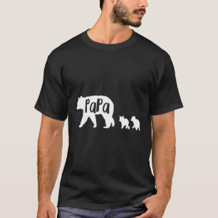 Camiseta Papa Oso Padre Con Dos Cubos De Hoodie