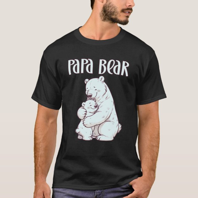 Camiseta Papa Oso Padres Día Del Oso Polar (Anverso)