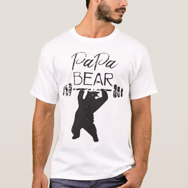 Camiseta Papa Oso Regalos Para Papá Padres Regalos Para Pap (Anverso)