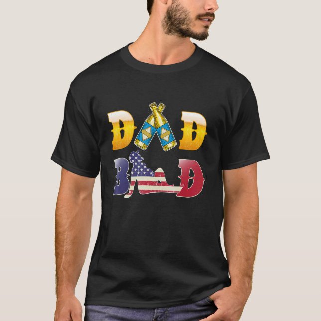 Camiseta Papá Padre de la sangre figura cerveza y padre de  (Anverso)