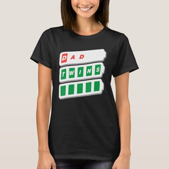 Camiseta Papá Padre Hombre Abuelo Abuelo Gracioso Gemelos d (Anverso)