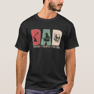 Camiseta Papá Padres Soldadores Mitos Leyenda