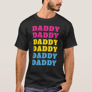 Camiseta Papá pansexual LGBTQ Orgullo de papá Día del Padre