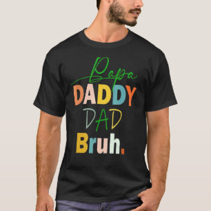 Camiseta Papá Papá Noel Bruh Papá Vida Día del Padre para l