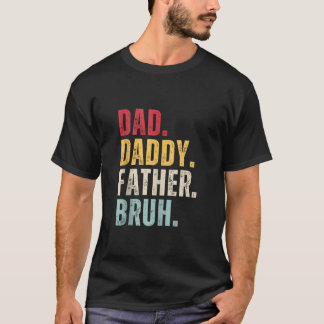 Camiseta Papá Papá Padre Bruh Vintage Día del Padre Funny M