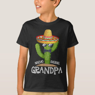 Camiseta Papá Papa Padres Día Nacho Promedio Abuelo Cinco D