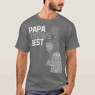 Camiseta Papá Papá Papá Abuelos Día del Padre Abuelo P
