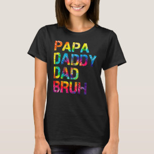 Camiseta Papá Papá Papá Bruh Día del Padre