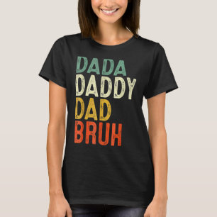 Camiseta Papá Papá Papá Bruh Papá Noel y yo Noel Vin