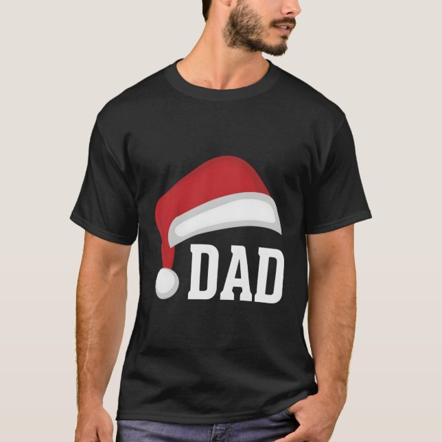 Camiseta Papá Papá Papá Padre Papá Noel Padre Navidad (Anverso)
