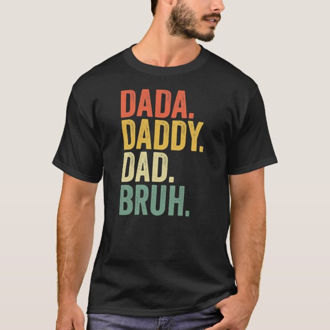 Camiseta Papá papá papá papá papá papá papá del Día del Pad (Anverso)