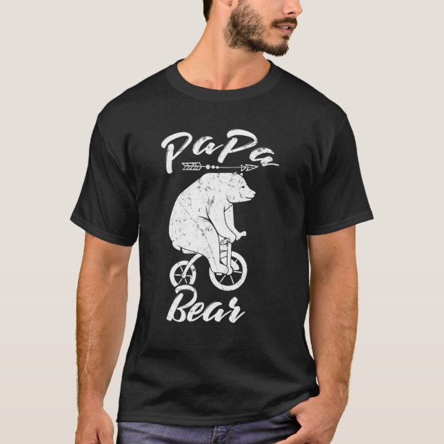 Camiseta Papá papá papá papá papá papá papá papá de bicicle (Anverso)
