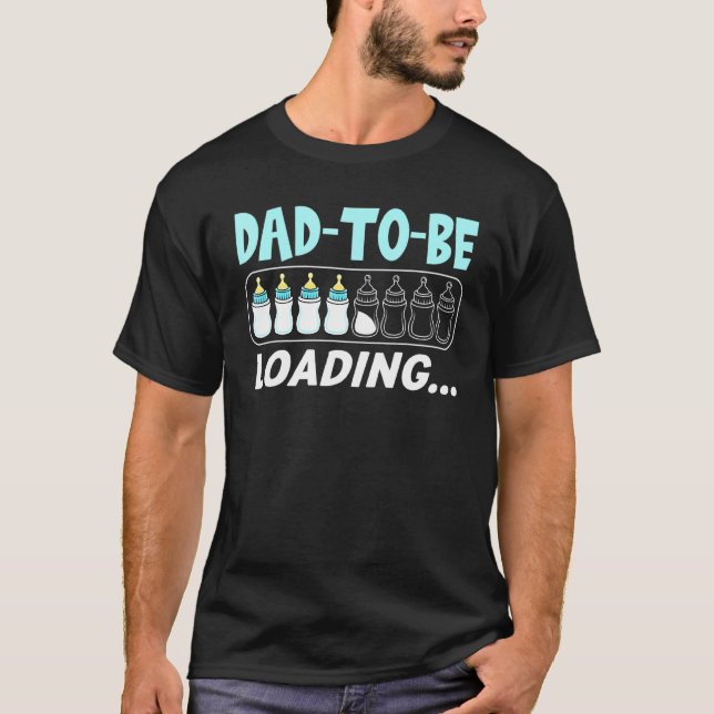 Camiseta Papá Para Cargar Botella De Leche Para Bebé (Anverso)