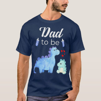 Camiseta Papá Para Ser Dinosaurio Baby Shower Para Niño