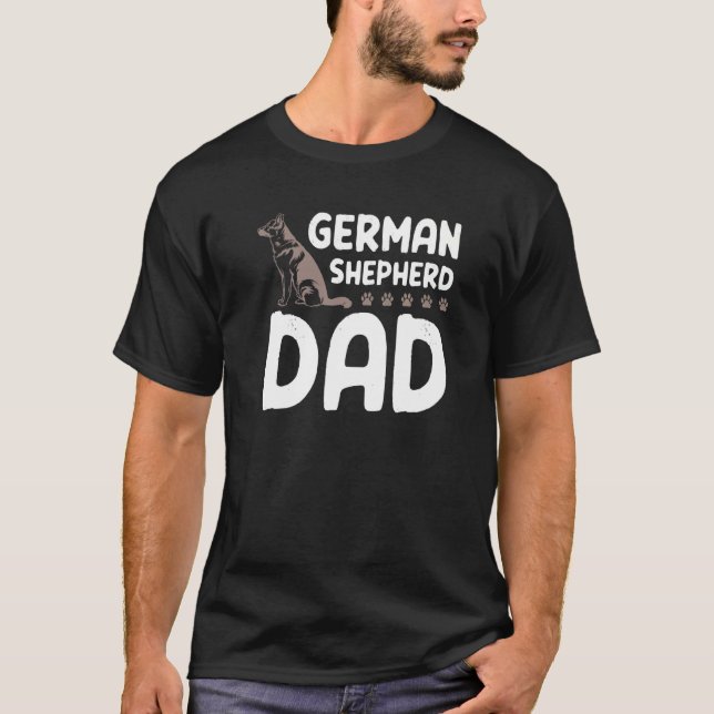 Camiseta Papá Pastor Alemán  2 (Anverso)