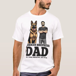 Camiseta Papá Pastor Alemán � Leal. Fiero. Protector.