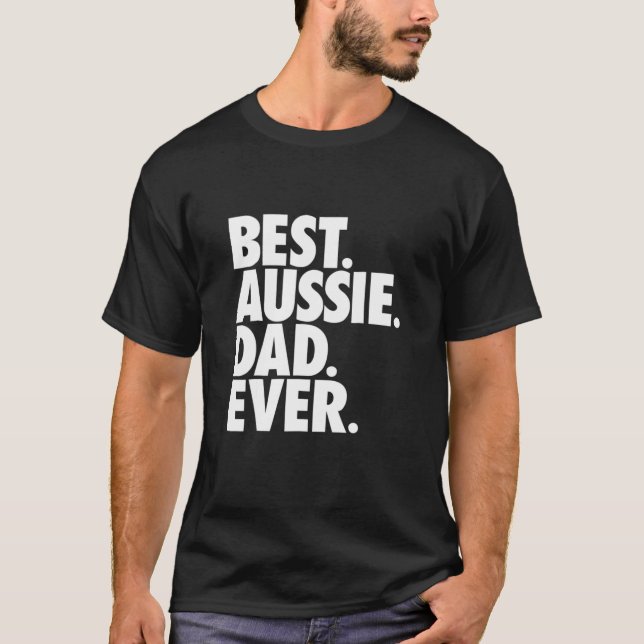 Camiseta Papá pastor australiano Aussie Dad (Anverso)