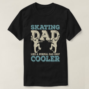 Camiseta Papá patinador divertido Papá que patina