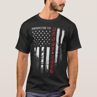 Camiseta Papá Patriota 2026 Ascendido a Papá Est 2026 Nuevo