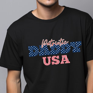 Camiseta Papá patriótico Día del Padre de la Bandera de Est