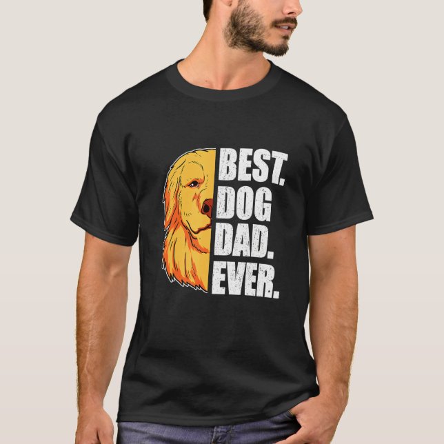 Camiseta Papá perro alguna vez papá de Golden Retriever (Anverso)