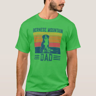 Camiseta Papá Perro Berner Vintage Papá Montaña Bernesa ami