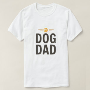 Camiseta Papá Perro con Diseño Simple de Amante de Perros c