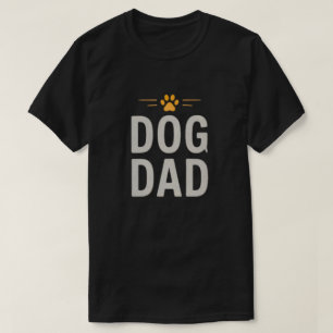 Camiseta Papá Perro con Diseño Simple de Amante de Perros c