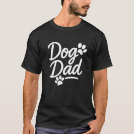 Camiseta Papá Perro – divertida escritura con huella de pat