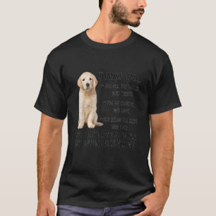 Camiseta Papá Perro Feliz Día del Padre al Mejor Golden Ret