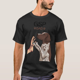 Camiseta Papa Perro GSP Pointer Alemán de Pelo Corto Hombre