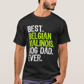 Camiseta Papá Perro Malinois Belga Día del Padre Divertido 