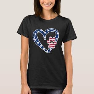 Camiseta Papá Perro Mamá Ama A Los Perros Dibujar Corazón d