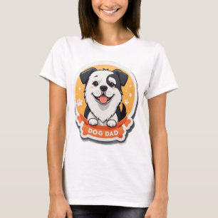 Camiseta Papá Perro / Mamá Perro - Cara mínima Imprimir cam