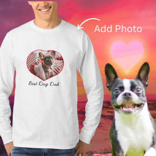 Camiseta Papá perro mejor, corazón de personalizado. Camise