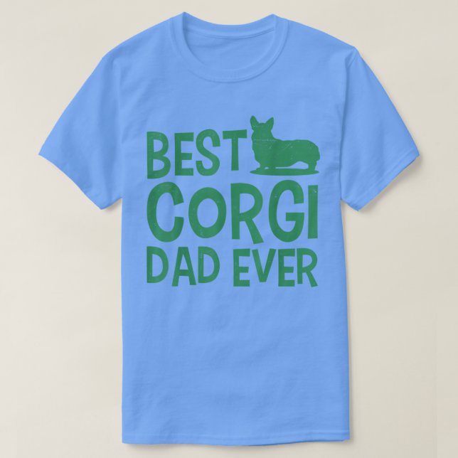 Camiseta Papá Perro Mejor Papá Corgi (Diseño del anverso)