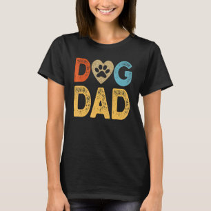 Camiseta Papá Perro Padre Día Retro Perro Vintage Papá