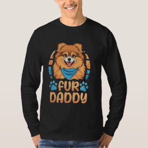 Camiseta Papá Perro Padre Pomeranien - Papi Mascota de la r