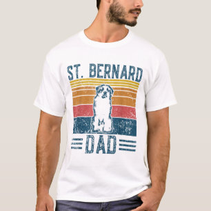 Camiseta Papá Perro - Papá Vintage St. Bernard