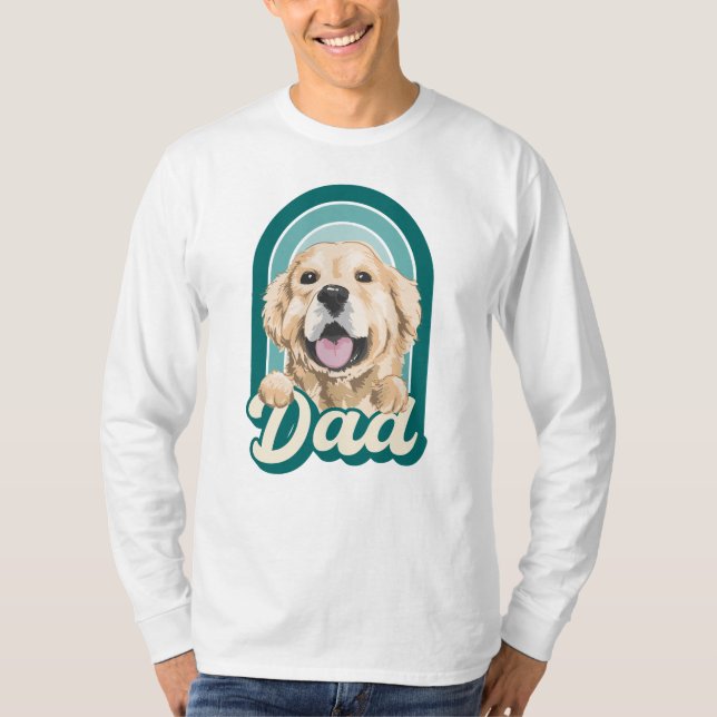 Camiseta Papá perro, perros de amor, amar a mis mascotas (Anverso)