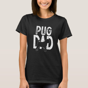 Camiseta Papá Perro Pug Adorable Cachorro Padre