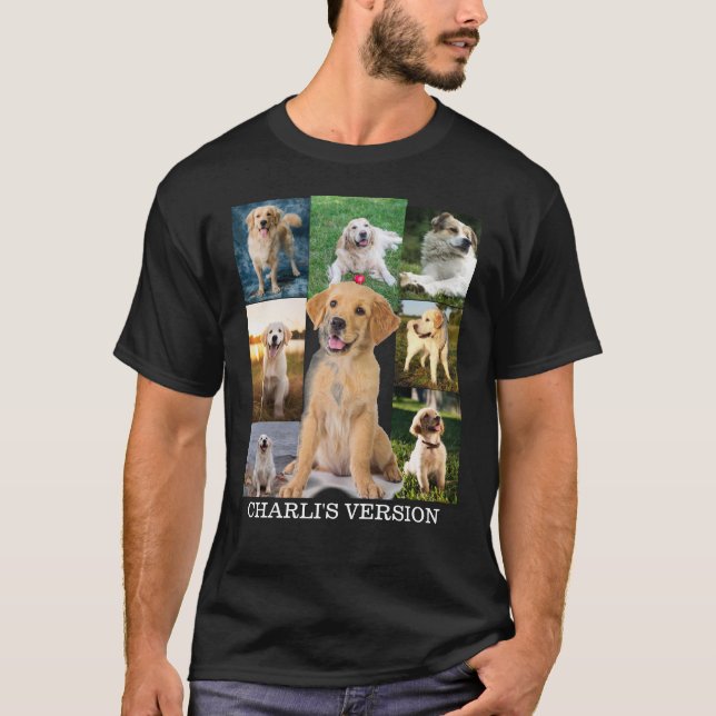 Camiseta Papá Perro, Regalo De Mamá Para El Perro Mascota (Anverso)
