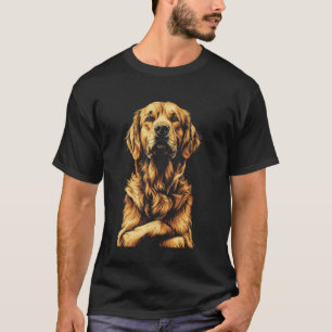 Camiseta Papá Perro Retriever Dorado Mamá